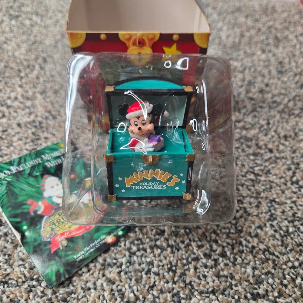Disney Enesco Minnie Mouse Holiday Treasure Limited Edition Pop-Up Ornament 1995